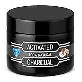Kokosnuss Aktivkohle Pulver - Für Weiße Zähne In Wenigen Tagen - 100% Rein - Ohne Zusätze - Natürliche Zahnaufhellung - Vegan - Zahnpasta - Activated Charcoal Powder - Bleaching Teeth Whitening