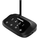 Avantree Langstrecken aptX HD Low Latency Bluetooth Transmitter Empfänger für TV, Toslink Optisch AUX, Audio Splitter, Wireless Sender Receiver Support Dual kopfhörer - Oasis Plus
