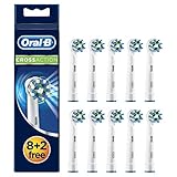 Oral-B CrossAction Aufsteckbürsten, Borsten im 16-Grad Winkel für eine überlegene Reinigung, 8+2 Stück