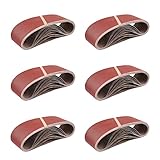 25 Stück Schleifbänder 75 x 533 mm Körnung je 5 x 40 / 60 / 80 / 120 / 180 für Bandschleifer / Gewebe-Schleifbänder