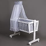 Komplette Babywiege Babybett Stubenwagen Schaukelwiege Wiege Babybett gelb 51365-02