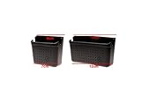 Mitefu Handy-Aufbewahrungsbox für Träger-Auto Fotozelle Box Schwarz 8.1x12.4x3.3cm