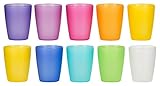 Kigima Trinkbecher Rainbow 0,24l 10er Set extra stabil