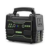 ENKEEO Power Station 155Wh Tragbare Lithiumbatterie und AC/DC-QC3.0-USB-Anschlüssen, Solarstromgenerator für den Notfall auf Campingreisen, 100 W-Geräte werden unterstützt