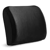 ENKEEO Lendenkissen Auto Rückenkissen Büro Rückenstütze Haltungskorrektur Sitzkissen aus Memory Foam mit Ergonomisches Design für Rückenschmerzen und Körperhaltung