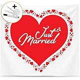 Fairytale Wedding © Hochzeitsherz zum Ausschneiden für Brautpaar - Hochzeitsherz auf bedrucktem Bettlaken - Hochzeitsgeschenk und ideales Hochzeitsspiel