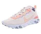 Nike Damen W React Element 55 Leichtathletikschuhe, Mehrfarbig (Pale Pink/Washed Coral/Oxygen Purple 000), 38.5 EU
