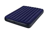 Intex Luftbett Classic Downy Blue Queen, Blau, 152 x 203 x 22 cm