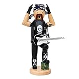 Dekohelden24 Räuchermännchen Heavy Metal Rocker, ca. 21 cm