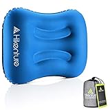 Hikenture Camping Kissen Leichtes Reisekissen - Aufblasbares Kopfkissen - Nackenkissen - Camping Pillow für Camping, Reise, Outdoor (Dunkelblau)