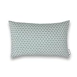 Apart Basic Jerseykissenbezug 25x40cm in verschiedenen Farben und Mustern | für Nackenstützkissen, Reisekissen, Kinderkissen, Gesundheitskissen, passend für Volar Reisekissen (Circles grün)
