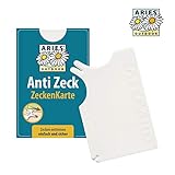 Aries ZK1 Zeckenkarte für Menschen, Hunde und Katzen - praktisches Taschenformat, 6 x 9 cm