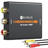Neoteck AV zu HDMI Konverter Adapter Wandler 1080P 3RCA AV CVBS Analog zu Digital Composite zu HDMI Metallgehäuse für TV PS2 STB Xbox VHS VCR BlueRay DVD Projector Nintendo Spielkonsole