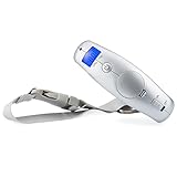 Smart Weigh Tragbare Digitale Gepäckwaage für Reisen, Kofferwaage mit 2 Wiegemodi, EZ Griff, Federwaage, Silberfarben