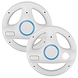 LS 2x Lenkrad Racing Wheel für Nintendo Wii - weiss