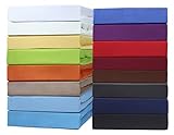 WASSERBETTEN & BOXSPRINGBETTEN Spannbettlaken von NatureMark Jersey 200x220cm +40cm Steghöhe riesige FARBAUSWAHL (200 x 220 cm, weiß)