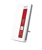 AVM FRITZ!WLAN Repeater 1750E (Dual-WLAN AC + N bis zu 1.300 MBit/s 5 GHz + 450MBit/s 2,4 GHz), Rot/Weiß, deutschsprachige Version