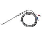 Sharplace Thermocouple Sensor 100mm Spade K-Typ Thermoelement Temperaturregler Sensor -100 ° C bis 1250 ° C Probe 3M