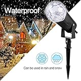 LED Projektionslampe Weihnachten,Effektlicht Projektor Projektionslampe weihnachtsbeleuchtung außen Wasserdicht IP44 für Außen und Innen Deko, Partys, Weinachten, Feiertage, Halloween