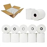 Thermopapier 80/80m/12, 50 Stück, 80mm, 80m lang, Bonrollen für Thermodrucker