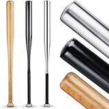 Heldenwerk Baseballschläger aus Holz oder Aluminium - Mit 31 Zoll auch zur Selbstverteidigung ideal - Solide verarbeitet (Holz, 31 Zoll)