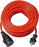 Brennenstuhl Bremaxx Verlängerungskabel (10m Kabel, für den Einsatz im Außenbereich IP44, einsetzbar bis -35°C, öl- und UV-beständig) orange