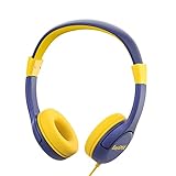 EasySMX Leicht-Kopfhörer, Kinderkopfhörer mit Laustärkebegrenzung, verstellbare Headset für iPod iPad iPhone(3.5mm) Handy Tablet PC MP3 MP4