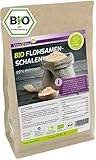 BIO Flohsamenschalen 99% Reinheit 1000g - Zippbeutel - 100% Bio-Anbau - 1kg indische Flohsamen Schalen - Premium Qualität