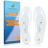 ORTHOPEO© Magnetische Einlegesohlen - Massage Akupressur Einlegesohle | Damen & Herren - Relaxed Feet - Orthopädische Insoles gegen Fußschmerzen | Schuheinlagen zum Abnehmen Durchblutung