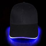 LED Hut Baseball Kappe Reise Partei Käppi hut glitzer für Männer Frauen Junge und Mädchen kommen mit Batterien von Fashion&Cool (Rot)