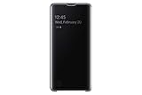 Clear View Cover für Galaxy S10 Schwarz