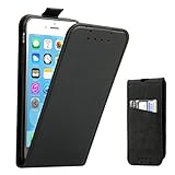 iPhone 7 Hülle, iPhone 8 Hülle, Supad Leder Tasche für Apple iPhone 7 / 8 4,7 Zoll Handyhülle Flip Case Schutzhülle (Schwarz)