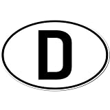 Aufkleber Sticker Länderkennzeichen D Deutschland Auto Pkw Bus Lkw Anhänger Zeichen Symbol (1)