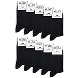 Mat and Vic’s Cotton Classic Socken, 10 Paar,  größe 43/46,  Schwarz