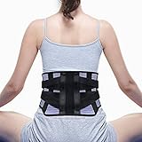 LeaderPro Rückenstützgürtel Rückenbandage Rücken Gurt zur Haltungskorrektur Lindert Schmerzen Rückenstützgurt atmungsaktive Lendenwirbelstütze (L/XL(90-110cm))
