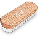 PREMYO Wildlederbürste Schuhbürste für eine sanfte Pflege von Nubuk Velours Wildleder Rauleder Ideale Rauleder-Bürste für Schuhe Weiche Krepp-Bürste für eine schonende Reinigung