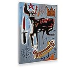 GIALLO BUS - BILD - DRUCK AUF LEINWAND - JEAN MICHEL BASQUIAT - LENDE - 140x100 CM