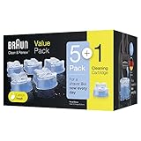 Braun Clean und Renew CCR Kartuschen Nachfüllpackung, 5+1-Pack
