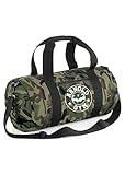 Arnold Gym Bodybuilding Camouflage Fitness Workout Classic Barrel Sport Turnbeutel