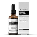 RETINOL SERUM 50ml: Dr. Severin® Retinol Vitamin A Hyaluron Serum. 20% konzentriert für maximale Wirkung. Gesichtspflege für Tag + Nacht: Anti-Aging, Anti Pickel + Mitesser. Fördert Kollagenproduktion