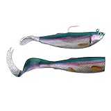 Savage Gear Cutbait Herring Gummifische, Köder für Dorsch, Heilbutt & Seelachs, Gummiköder zum Meeresangeln, verschiedene Farben, 1 Köder fertig montiert + 1 Ersatzschwanz, Farbe:Real Herring, Länge / Gewicht:20cm - 270g