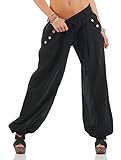 HAREMSHOSE PUMPHOSE PLUDERHOSE BALLONHOSE ALADINHOSE HAREM HOSE SOMMERHOSE NEU (schwarz) Einheitsgröße