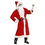 Widmann 1544V - Weihnachtsmannkostüm 6tlg de Luxe, universalgröße