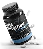 GYM - NUTRITION PREMIUM L-CARNITIN 3000 | Mega Hochdosiert | Beliebt bei Definitionsphase und Diät | Beliebt bei Sportlern | 100 Kapseln | Vegan | Made in Germany Markenprodukt gut | Keine Zusätze