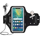 Prämie Huawei Mate 20 Pro / P20 Pro Armband, JEMACHE Gym Sport Lauf Workouts/Fitness/Joggen Handytasche Armbänder für Huawei Mate 20/20 Pro, Mate 10 Pro, P20/P20 Pro (Schwarz)