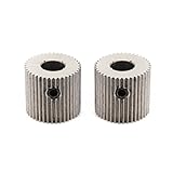 Zomiee 5 mm 40T Extruder Treiber Feeder Gear Bohrung Reduzierstück Rad für MakerBot MK7 MK8 3D Drucker (Pack von 2)