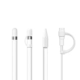 [4-Piece] FRTMA für Apple Pencil Cap / Pencil Tip Cover / Cable Adapter Tether / Apple Pencil Cap Holder für iPad Pro Pencil