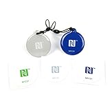 NFC Starter Kit Mini, 5 NFC Tag Sticker kompatibel mit allen NFC Smartphones, NFC Aufkleber Kit für einen kostengünstigen Einstieg in die NFC Welt