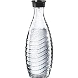 SodaStream 0,6L Glaskaraffe spülmaschinenfest mit fest schließendem Deckel für Wassersprudler wie Crystal oder Penguin!