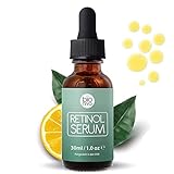Bionura Retinol Serum - 2,5% Retinol Liefersystem mit 20% Vitamin C & Vegan Hyaluronsäure - Bestes Anti-Aging, Anti Falten Straffendes Serum 2018 für Haut, Gesicht, Dekolleté und Körper